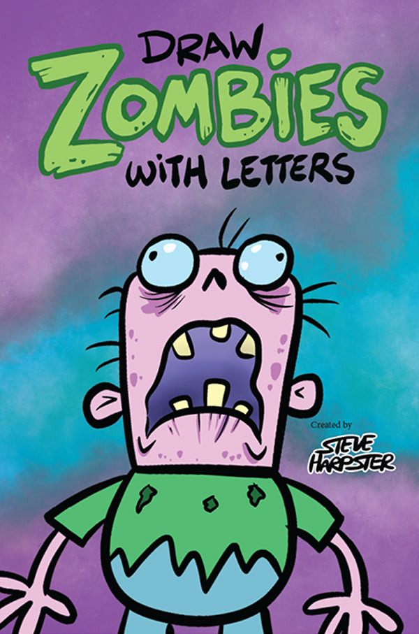 Learn how to draw zombies using letters with this amazing how-to-draw book