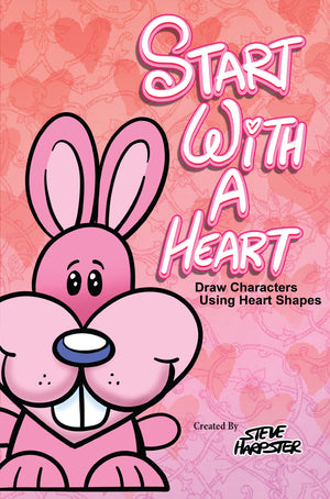 Learn how to draw characters by starting with a heart shape. 