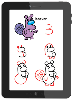Draw Cute Kawaii Critters Using Numbers