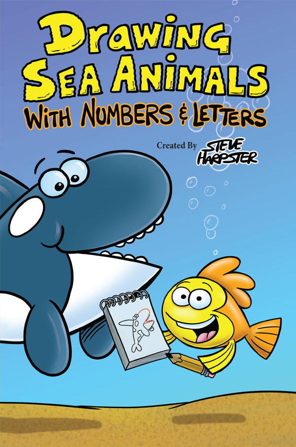Learn how to turn numbers and letters into all kinds  of amazing sea animals.