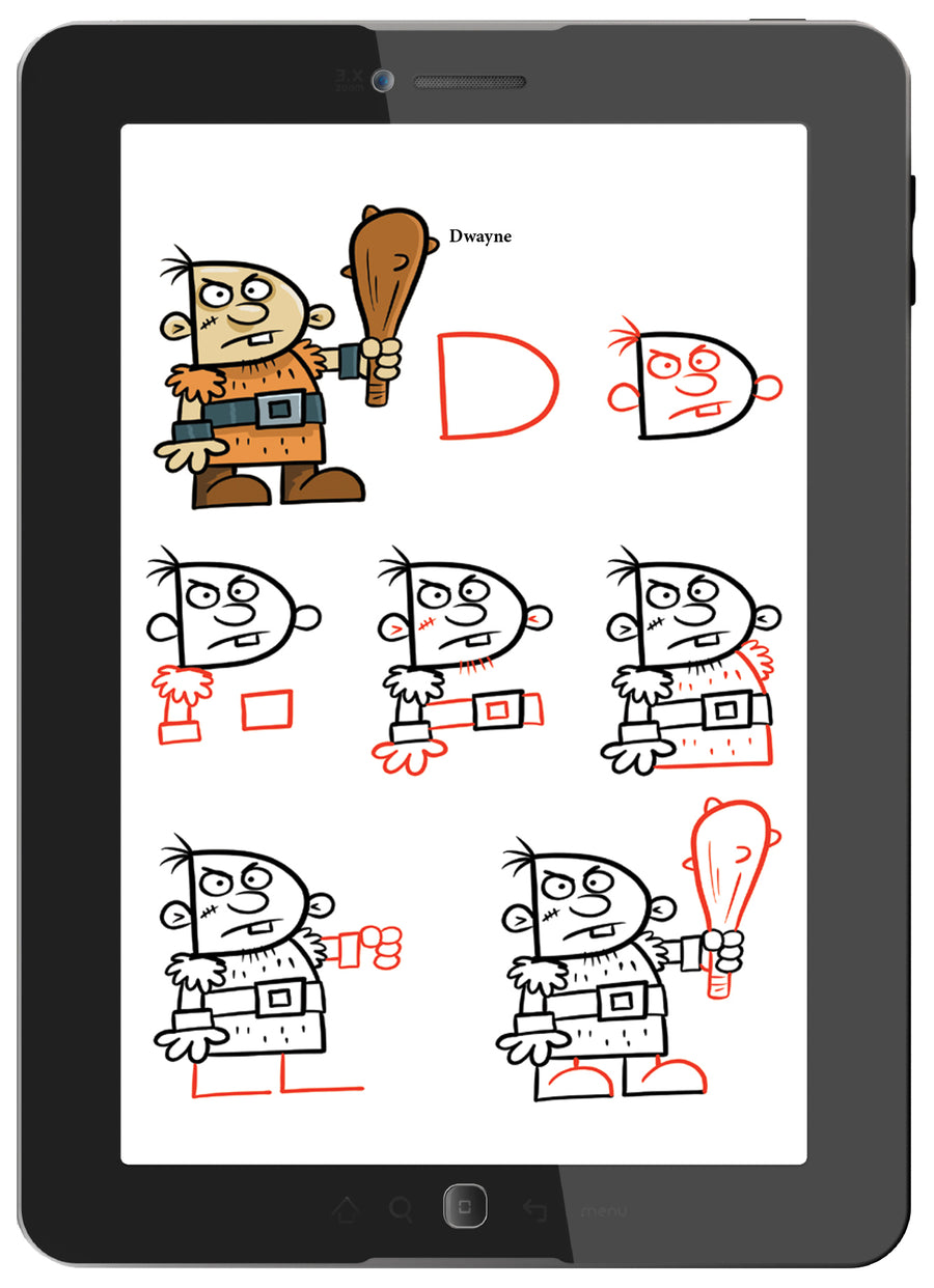 Step-by-step drawing instructions make drawing simple and fun for everyone.