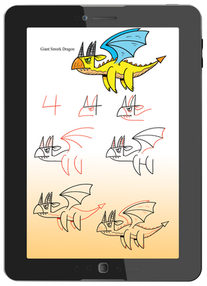 simple, full color, step-by-step drawing lessons