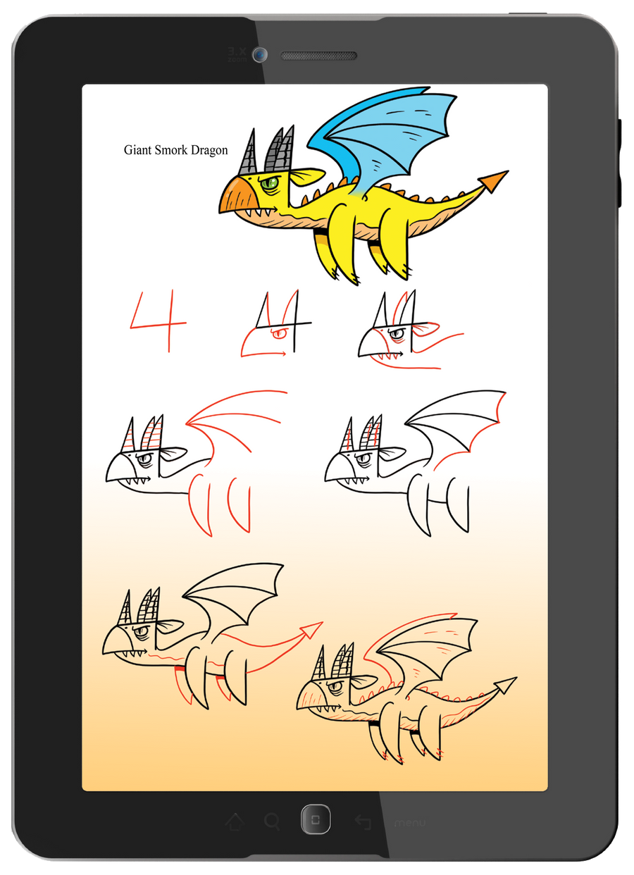 simple, full color, step-by-step drawing lessons