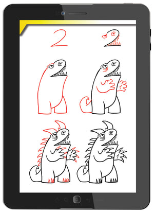 Draw Giant Monster "Kaiju" Using Numbers