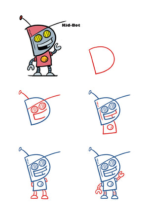 Easy to follow drawing steps make drawing simple and fun for everyone.