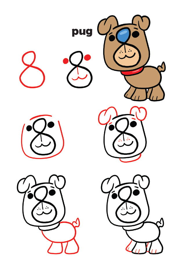 turn numbers into cute animals